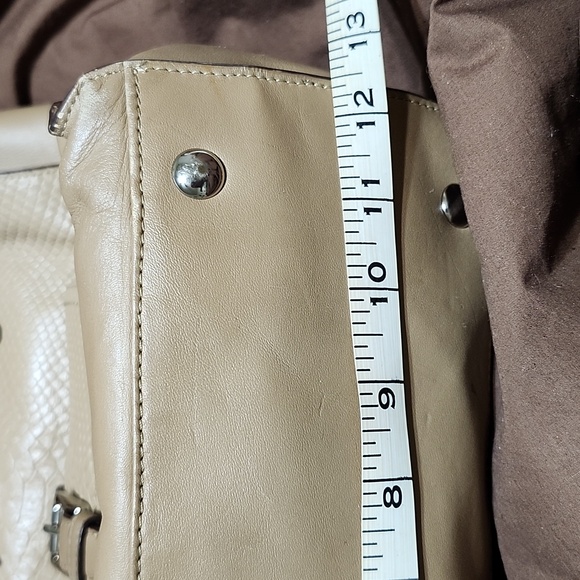 Coach Charlie Embossed Python Leather Tote Luxury Bag Old Money Quiet Luxury - Picture 16 of 16